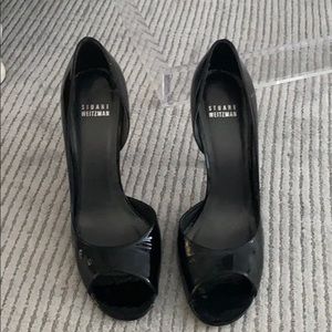 Stuart Weitzman patent leather sandals